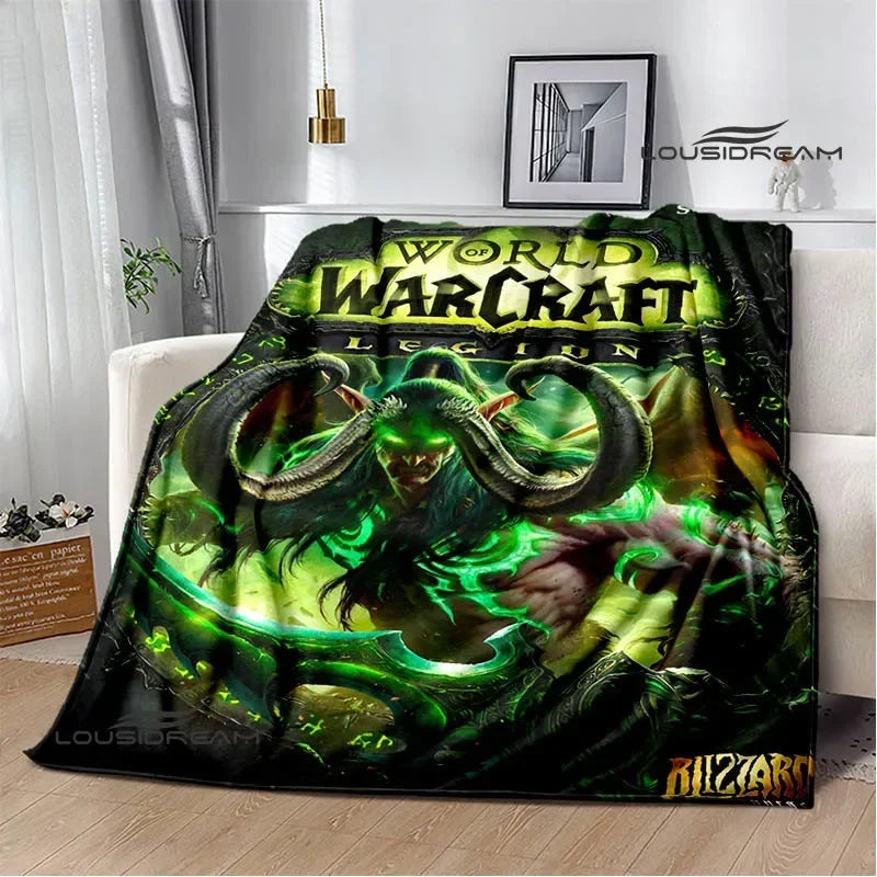 Game World of Warcraft Printed Blanket Picnic blanket Warm Flannel blankets Home bed linings blankets for beds Birthday Gift