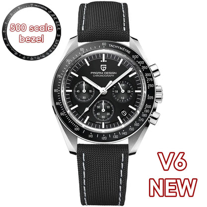 PAGANI DESIGN 2025 New AK Project Men's Watches Luxury Quartz Wrist Watch For Men AR Sapphire Speed Chronograph Automatic Date