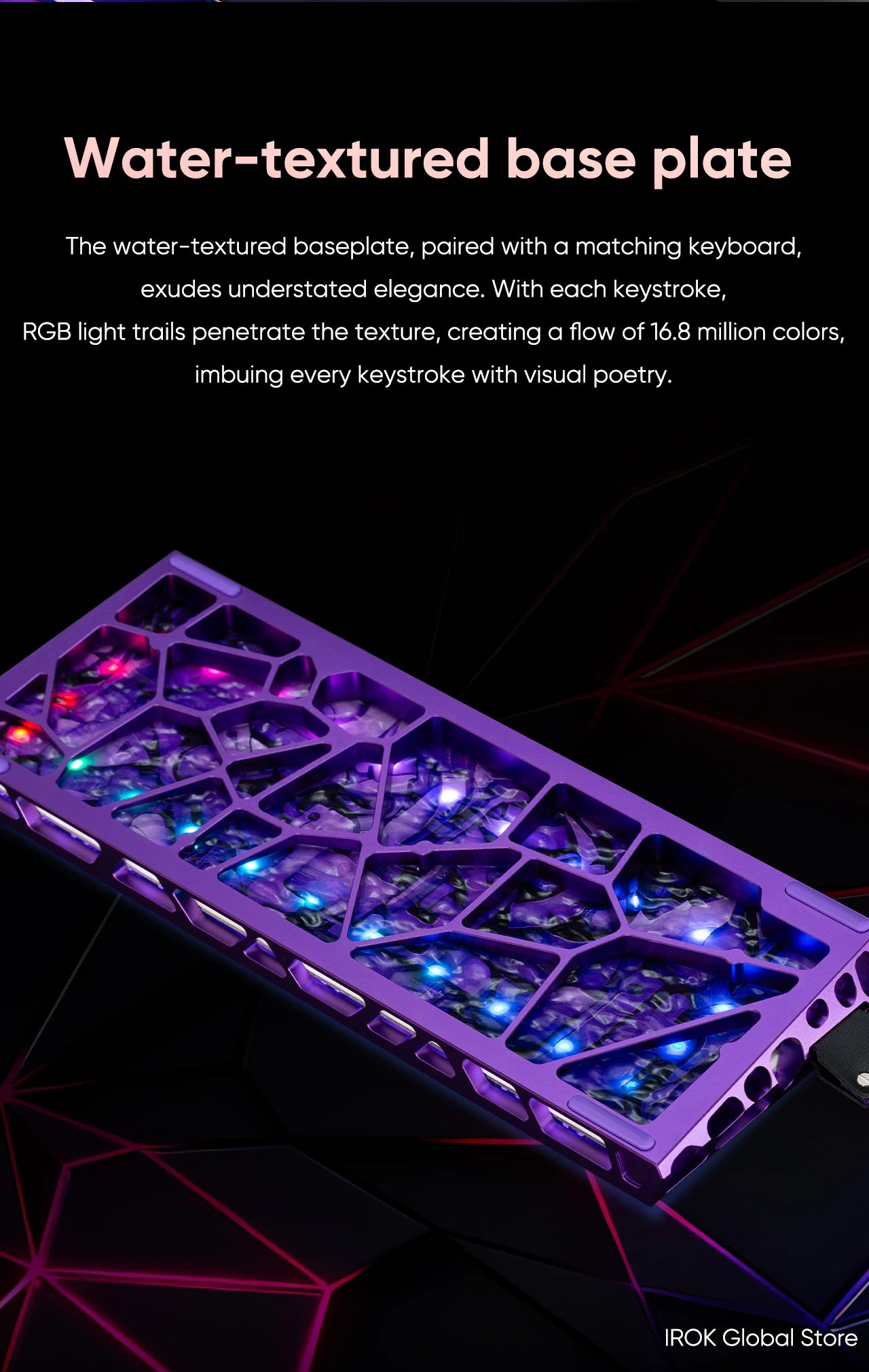 IROK MG63 Hollow Aluminium Gaming Magnetic Mechanical Keyboard 60% RT 0.001mm 8KHz 0.07ms 512K RGB Hot Swap Wired Gamer Keyboard