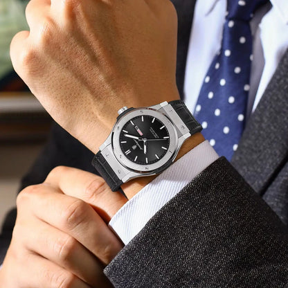 Orologio da uomo POEDAGAR – Modello originale, stile professionale, impermeabile, cinturino in silicone, indicazione di data e giorno, movimento al quarzo, orologio di lusso alla moda.