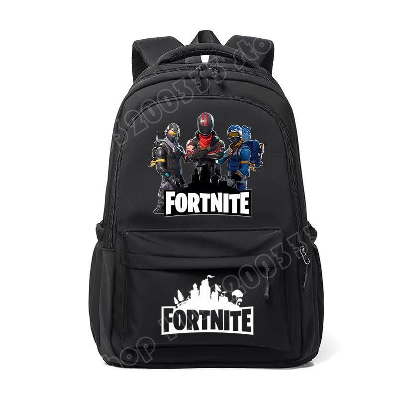 Fortnite Kids Backpack Portable Large Capacity Student Schoolbag Cartoon Printed Shoulder Bag School Supplies for Boys Gift