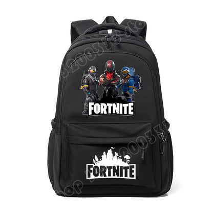 Fortnite Kids Backpack Portable Large Capacity Student Schoolbag Cartoon Printed Shoulder Bag School Supplies for Boys Gift