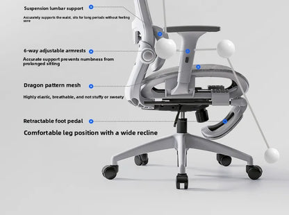 Multifunktionaler Bürostuhl Computerstuhl Relaxsessel Schlafstuhl Ergonomischer Stuhl Drehstuhl E-Sports-Stuhl