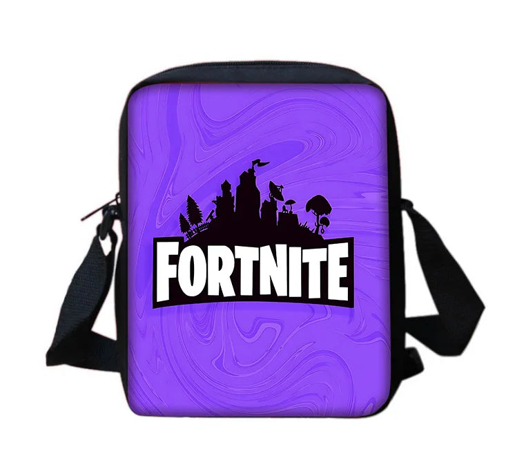 Hot Game Boy Girls Printed Shoulder Messenger Bag Child Design Fortnite Casual Handbag Men Women Phone Bag Shopping Bag