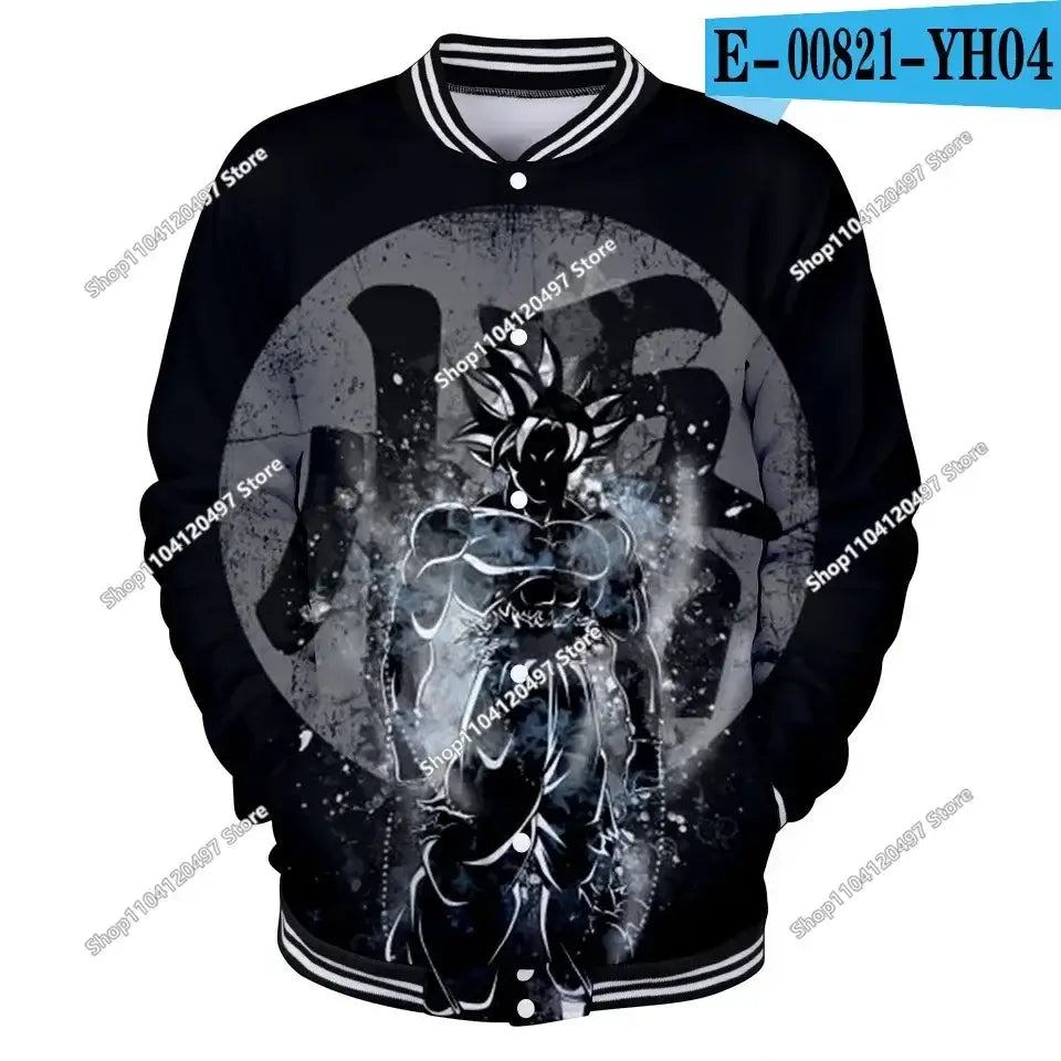 Dragon Ball Goku Kid Men Zipper Hoodie Cartoon Japan Style Anime Women Sweatshirt 2025 New Fashion Children Jackets Coat, produit gaming premium Fraquane