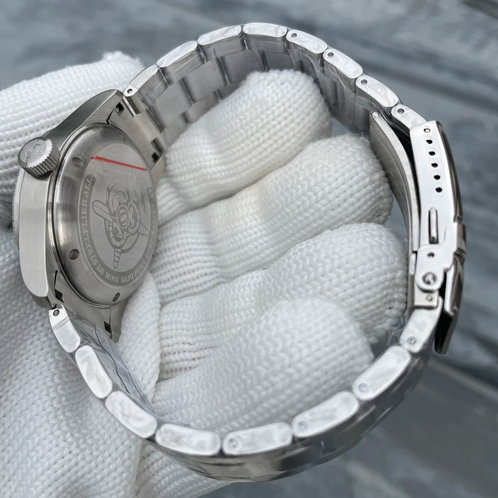 STEELFLIER Official SF792 GMT Mechanical Wristwatch, NH34 Movement, Super BGW9 C3 Luminous, 200M Waterproof Luxury Dive Watch