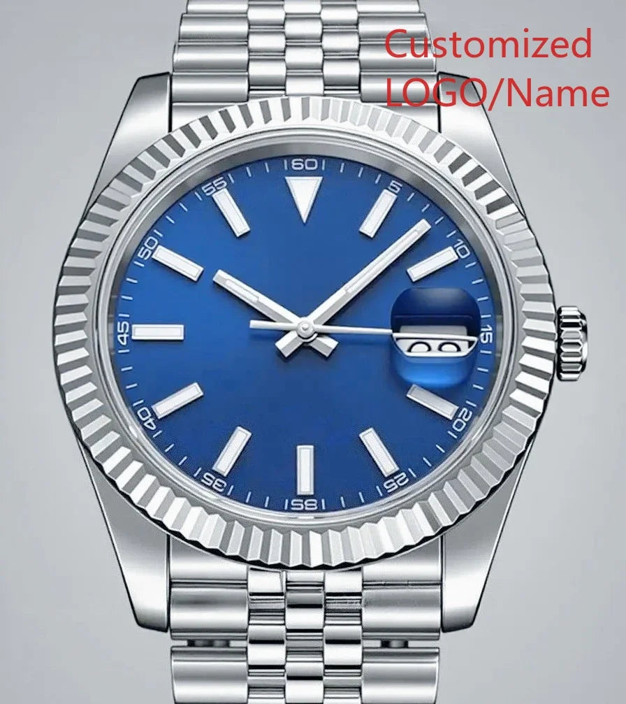 A989 Store Customized Watch Men's WomenAutomatic Mechanical Watch 36mm 40mm 904L Stainless Steel Black Blue
