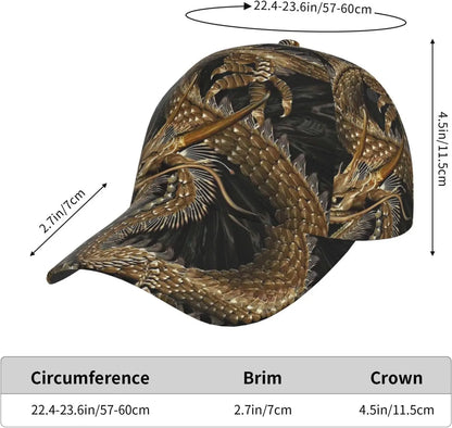 Șapcă Dragon Snapback pentru bărbați, șepci de baseball, pălărie de soare pentru bărbați, șapcă Trucker ajustabilă și stilată pentru femei și bărbați