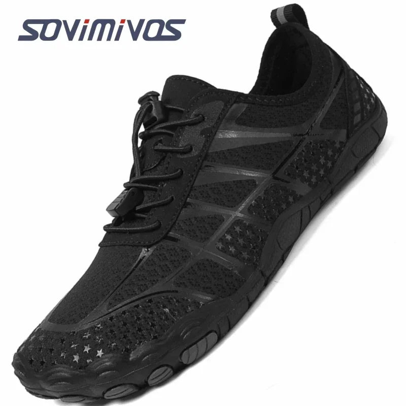 Men's Trail Running Shoes, Lightweight Athletic Zero Drop Barefoot Shoes Non-Slip Outdoor Walking Minimalist Shoes for Women