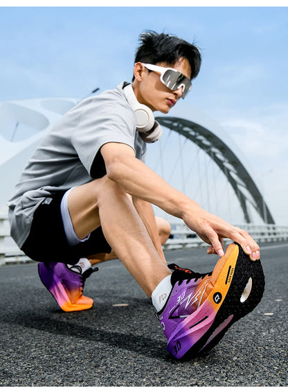Running Shoes Specialty Men Marathon Sports Carbon Plate Breathable Ultralight Women Comfortable Athletic Cushion Stability Sneakers