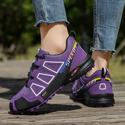 Hiking Shoes Women's Outdoor Hiking Sports Shoes, Non-Slip Hunting Tactical Shoes, Breathable Lace-Up Climbing Shoes, Cycling