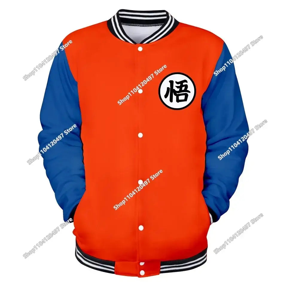 Dragon Ball Goku Kid Men Zipper Hoodie Cartoon Japan Style Anime Women Sweatshirt 2025 New Fashion Children Jackets Coat, produit gaming premium Fraquane