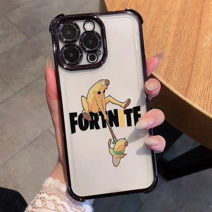 Anime-Fortnites-Game-Plating-Handyhülle für Xiaomi Redmi A7 15 A3 15C 14C K50 A1 Note 15 14 13 12 12s Pro Plus 4G 5G, stoßfest