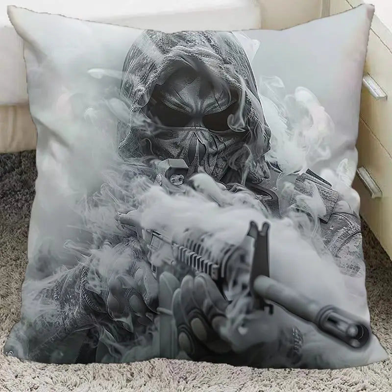 Anime Call of Duty Ghost Keegan Konig Cosplay 45CM Throw Pillows Soft Waist Sofa Cushion Throw Bedroom Pillows