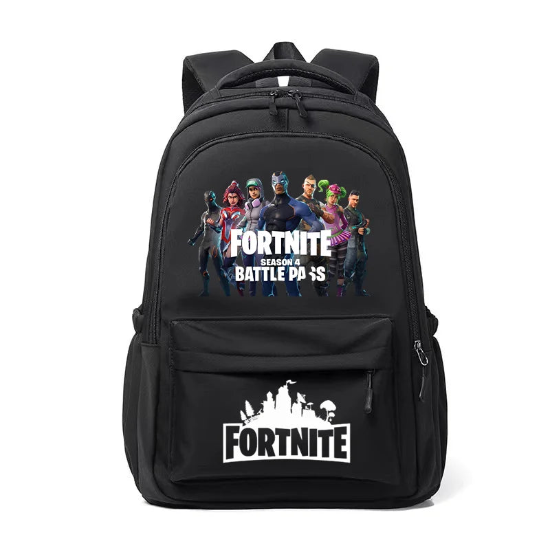 Fortnite Kids Backpack Portable Large Capacity Student Schoolbag Cartoon Printed Shoulder Bag School Supplies for Boys Gift