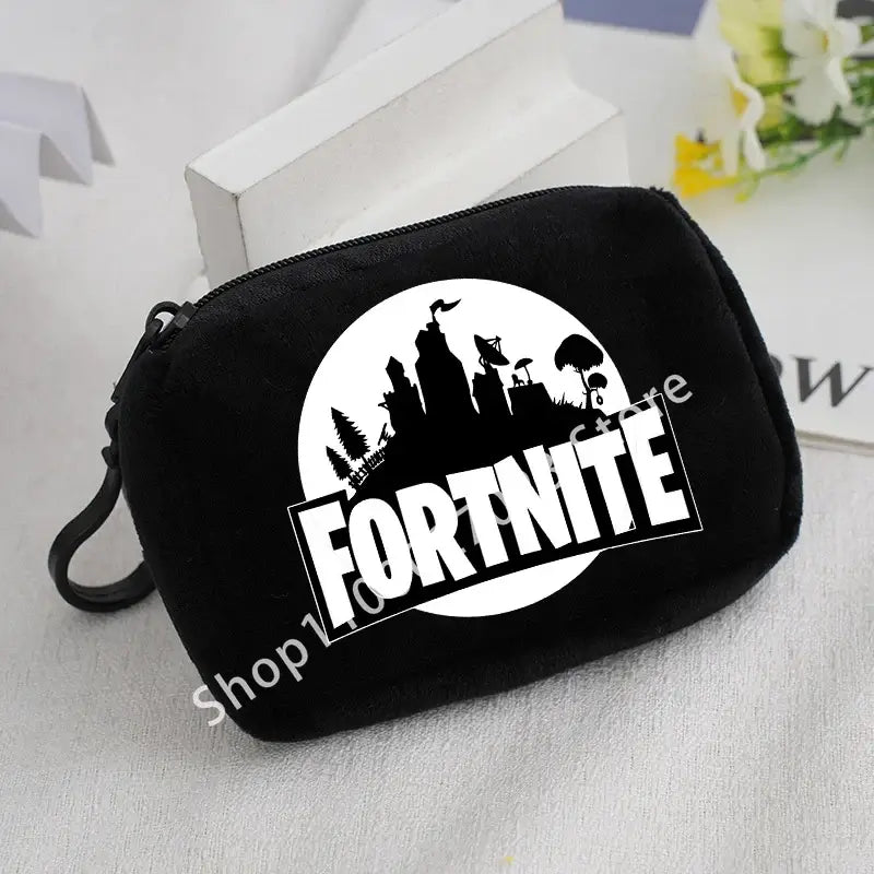 Fortnite Boys Girls Plush Coin Purse Cute Fashion Portable Wallet Cartoon Anime ID Card Storage Bag Children Birthday Gifts