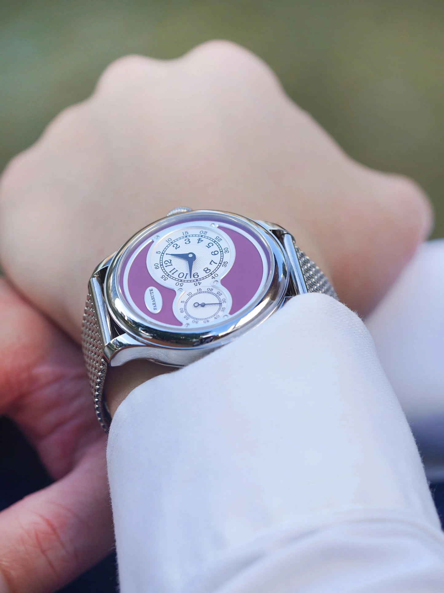 FARASUTE New Casual Fully Automatic Mechanical Men Watch Luxury Sapphire Stainless Steel Wristwatch 5Bar Waterproof Reloj Hombre