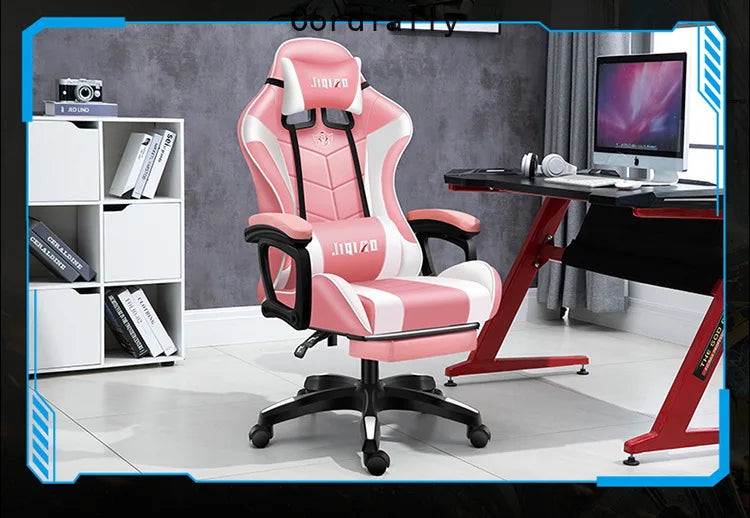 RGB Gaming Chair Ergonomic Computer Chair with Massage Function, Reclining Office Chair, Swivel Gamer Chair with Adjustable Height and Armrests