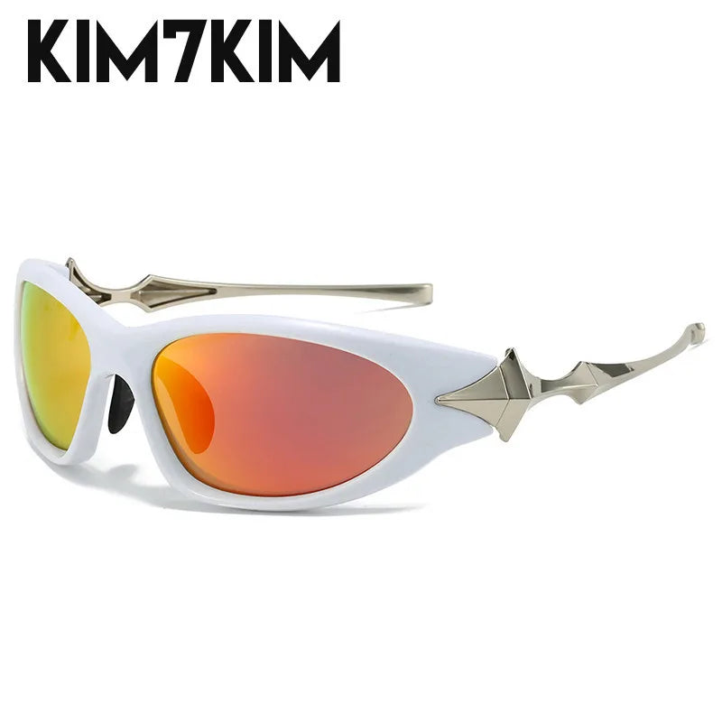 Steampunk Y2k Sport Sunglasses Women 2026 Luxury Men Sun glasses For Female 2000's Futuristic Goggles Eyewear Accessories Lenses