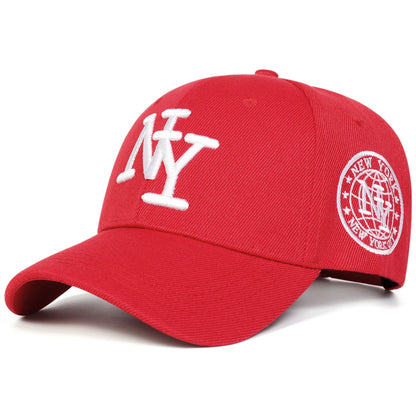 Unisex NY Letter Embroidery Baseball Caps Spring Autumn Outdoor Adjustable Casual Hats Sunscreen Hat Sports Cap