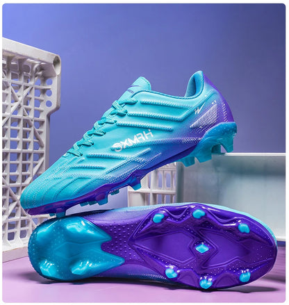 Double Star Adult Youth AG Soccer Cleats Non Slip Durable Artificial Natural Grass Football Shoes for Training Match Men Women