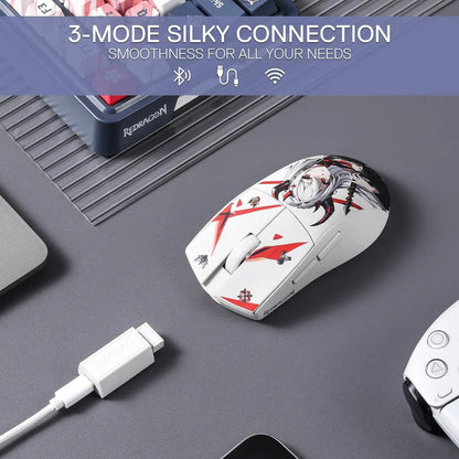 Redragon M916AK PRO 3-Mode Anime 42G ultrakevyt 26K DPI:n pelihiiri täysin ohjelmoitavilla painikkeilla