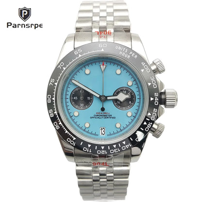 2025 New Latest VK64 Watch AR Sapphire Glass 5bar Men's Speed Sport Chronograph Fashion Quartz Watch relogio masculino
