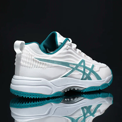 Men and Women Badminton Shoes Table Tennis Shoes for Volleyball Handball Sports Sneakers Anti-Skid Mesh Breathable Field Training