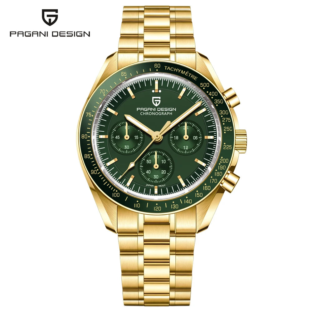 2026 New PAGANI DESIGN Mens Watches Quartz Speed Sports Chronograph Watch For Men Waterproof Luminous AR Sapphire Man Gift Clock