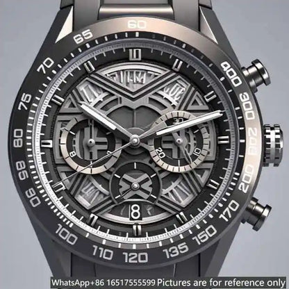 43mm Luxusuhr für Herren aus 904L-Stahl mit Quarzwerk – exquisite Tradition und handwerkliche Exzellenz