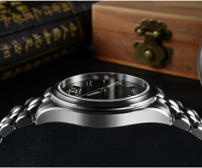 San Martin 39mm Enamel Sunray JianZhan Dial Men GADA Watch 90S5 Automatic BGW-X1 10Bar Sapphire 5-Link Bracelet SN0144CG