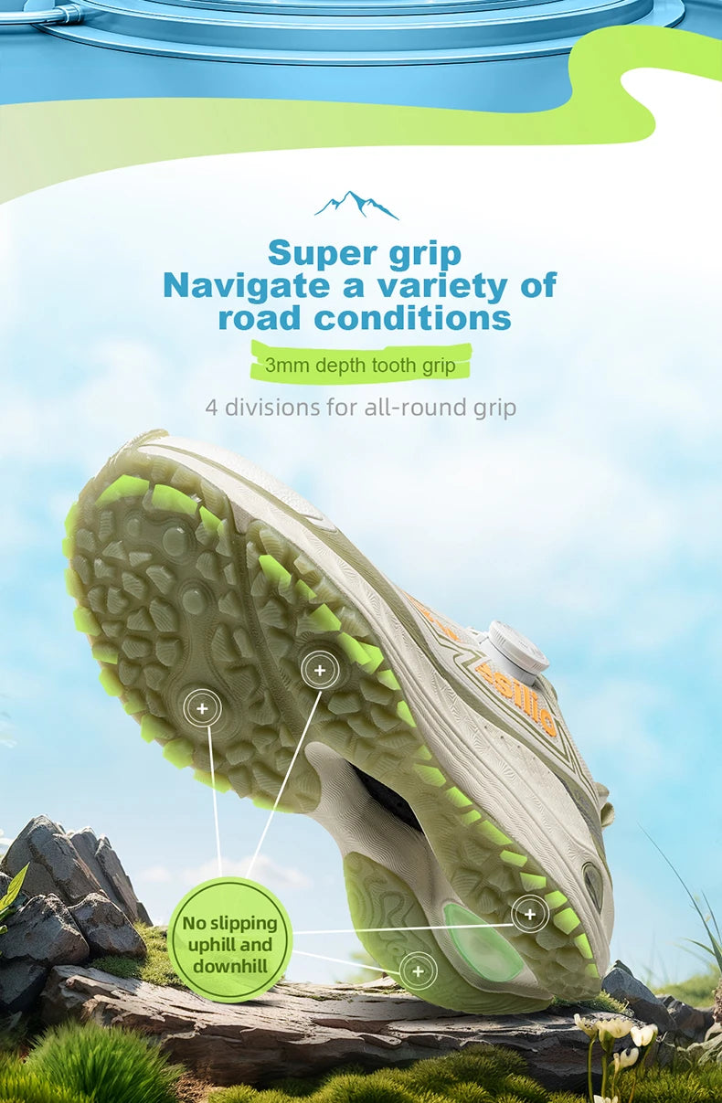 ONEMIX Outdoor hardloopschoenen voor heren, elastische trailschoenen, lichtgewicht, ademende damesschoenen, casual schoenen voor koppels, waterdichte schoenen