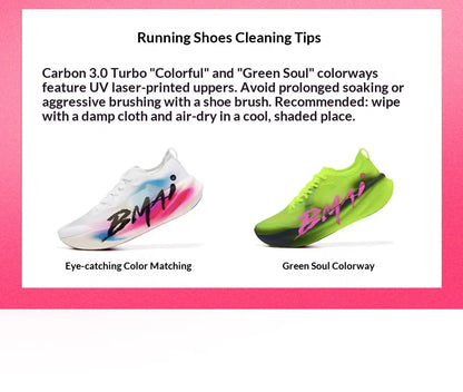 BMAI 42km Marathon Running Shoes Men Women Luxury Carbon Plate Trainers for Woman Cushion Sneakers Breathable Men's Sports Shoes