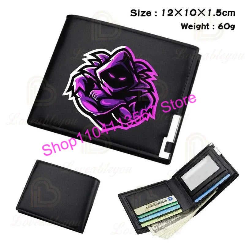 Fortnite Anime Figures Wallet Victory Royale PU Leather Purse Coin Holder Money Clutch Wristlet Cover Wallet Card Holder