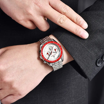 PAGANI DESIGN 2025 New AK Project Men's Watches Luxury Quartz Wrist Watch For Men AR Sapphire Speed Chronograph Automatic Date
