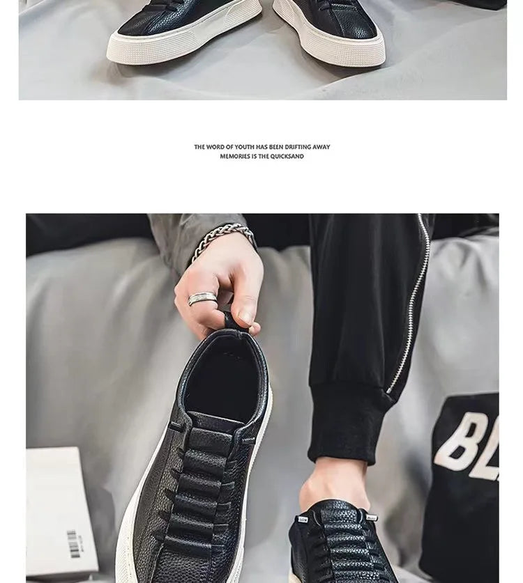 Vyriški sportiniai bateliai, kasdieniai batai, vyriški plokščiapadžiai batai, „Zapatillas Hombre“, lengvi, pagaminti iš PU odos, kvėpuojantys batai, vyriški balti sportiniai teniso bateliai