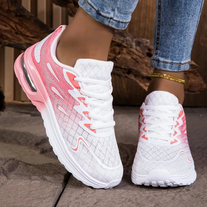 YRZL Women Sneakers Breathable Lightweight Running Shoes Non-Slip Wear-Resistant Comfortable Women's Walking Shoes