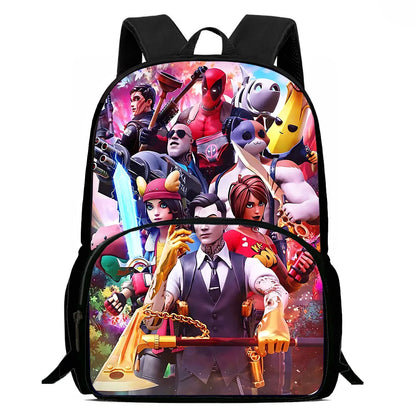 Hot Game Child Backpacks Lunch Bag Pencil Case Pupil Large Capacity School Bags Design-Fortnite For Boy Girl Best Gift