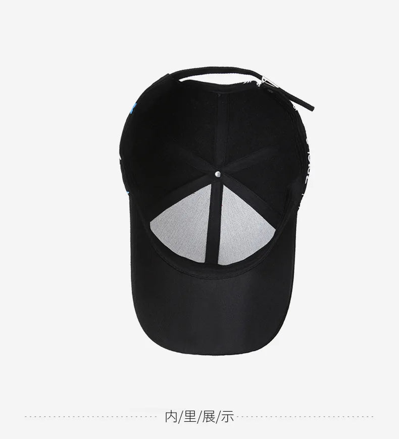 Gorra de béisbol de moda hip hop, gorras trucker con personalidad, gorra snapback de algodón, gorras de sol para actividades al aire libre, gorra deportiva y de ocio