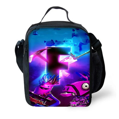 Child Insulated Large Capacity Bag for Boys Hot Game Fortnite Girls Student Outdoor Picnic Reusable Thermal Cooler Lunch Box