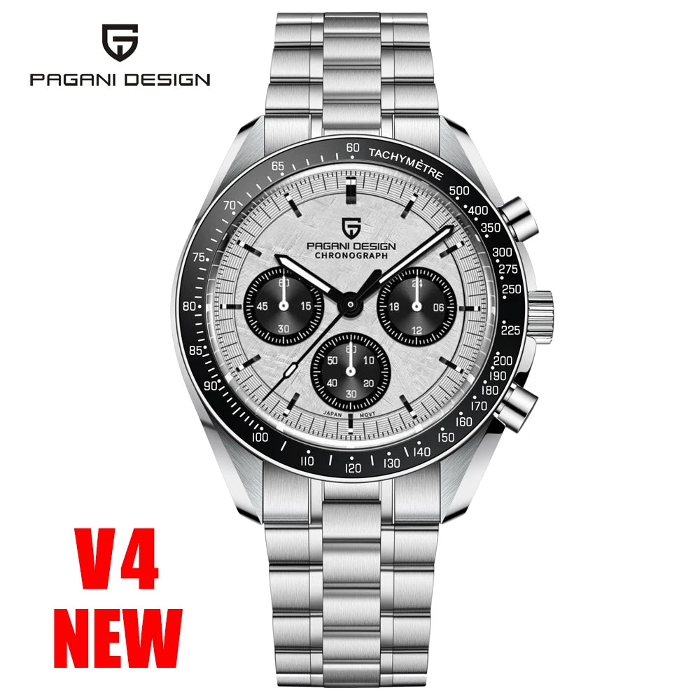 PAGANI DESIGN 2025 New AK Project Men's Watches Luxury Quartz Wrist Watch For Men AR Sapphire Speed Chronograph Automatic Date