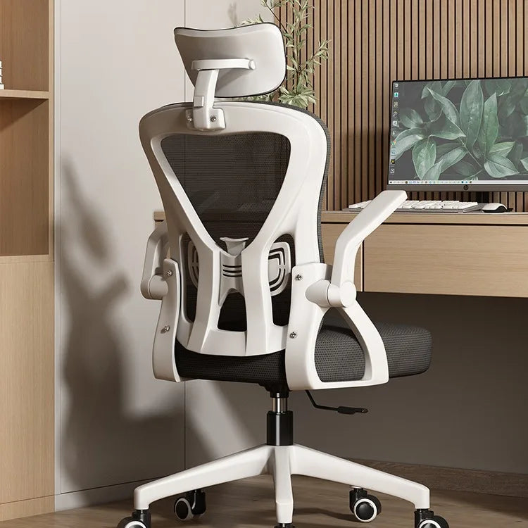 Ergonomiška kompiuterio kėdė namų biurui, patogi sėdimam darbui, studento miegamajam, atlošiama sėdynė
