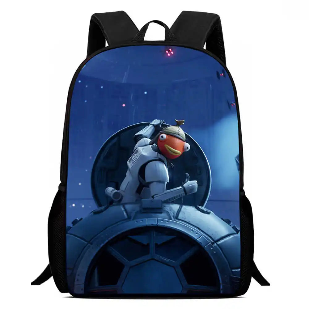 Kids School Backpack Cartoon Fortnite Bags for Girls Boys Durable Lightweight Large Capacity Breathable