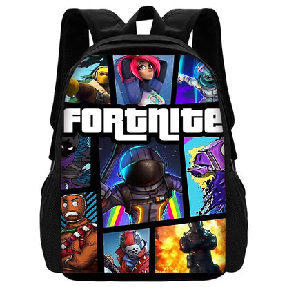 Hot Game FortniteS Kinderrucksäcke für Jungen und Mädchen, Schüler-Geburtstagsgeschenk, Kinder-Schultaschen, Unisex-Campingrucksack, strapazierfähig