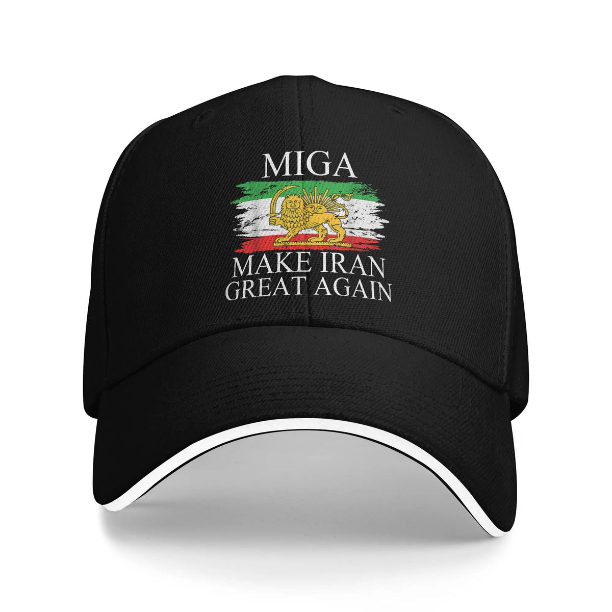 Make Iran Great Again Emblem Of Iran MIGA Gift Sun Baseball Cap Summer Unisex Trucker Hat High Quality Baseball Caps