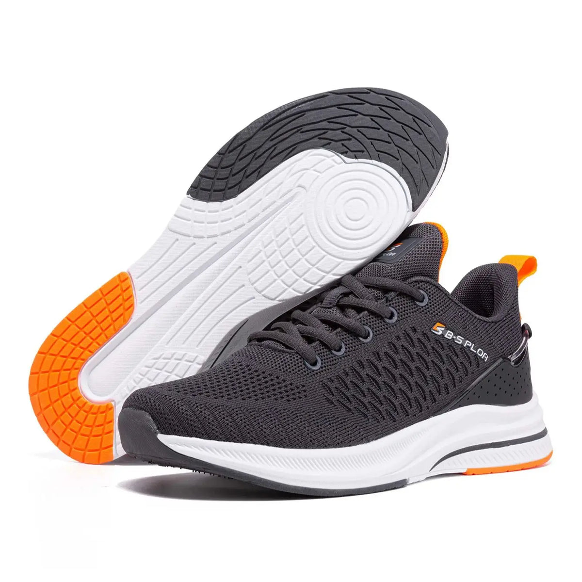 Baasploa Herren-Laufschuhe – Marke: Casual, leichte Designer-Jogging-Schuhe aus Mesh für Herren, atmungsaktive Sport- und Wanderschuhe mit Schnürung