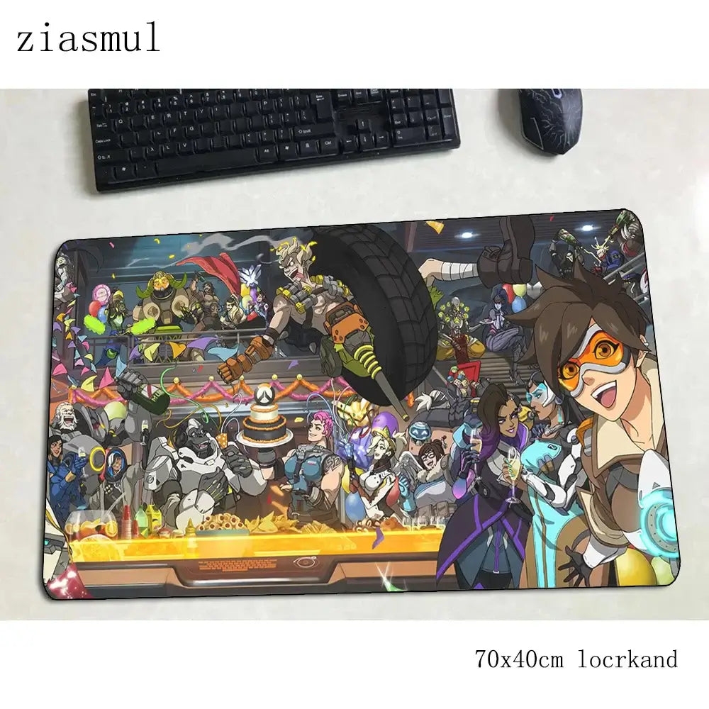 Overwatch mouse pad gamer 700x400x3mm gaming mousepad Colorful notebook desk mat Christmas gifts mouse pad PC gamer mats gamepad
