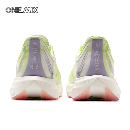 ONEMIX Nowe buty do biegania maratońskiego z podeszwą z nylonu i włókna węglowego – amortyzujące, profesjonalne, zapewniające stabilne wsparcie, ultralekkie, z doskonałym odbiciem