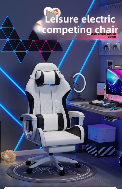 E-Sport-Stuhl für Herren, komfortabel für langes Sitzen, Computerstuhl mit verstellbarer Rückenlehne zum Entspannen
