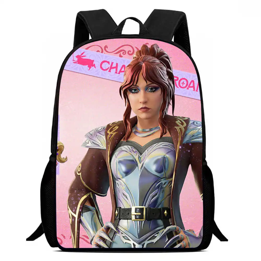 Kids School Backpack Cartoon Fortnite Bags for Girls Boys Durable Lightweight Large Capacity Breathable